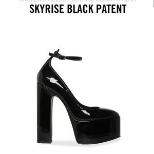Black Steve Madden “sky rise” heels